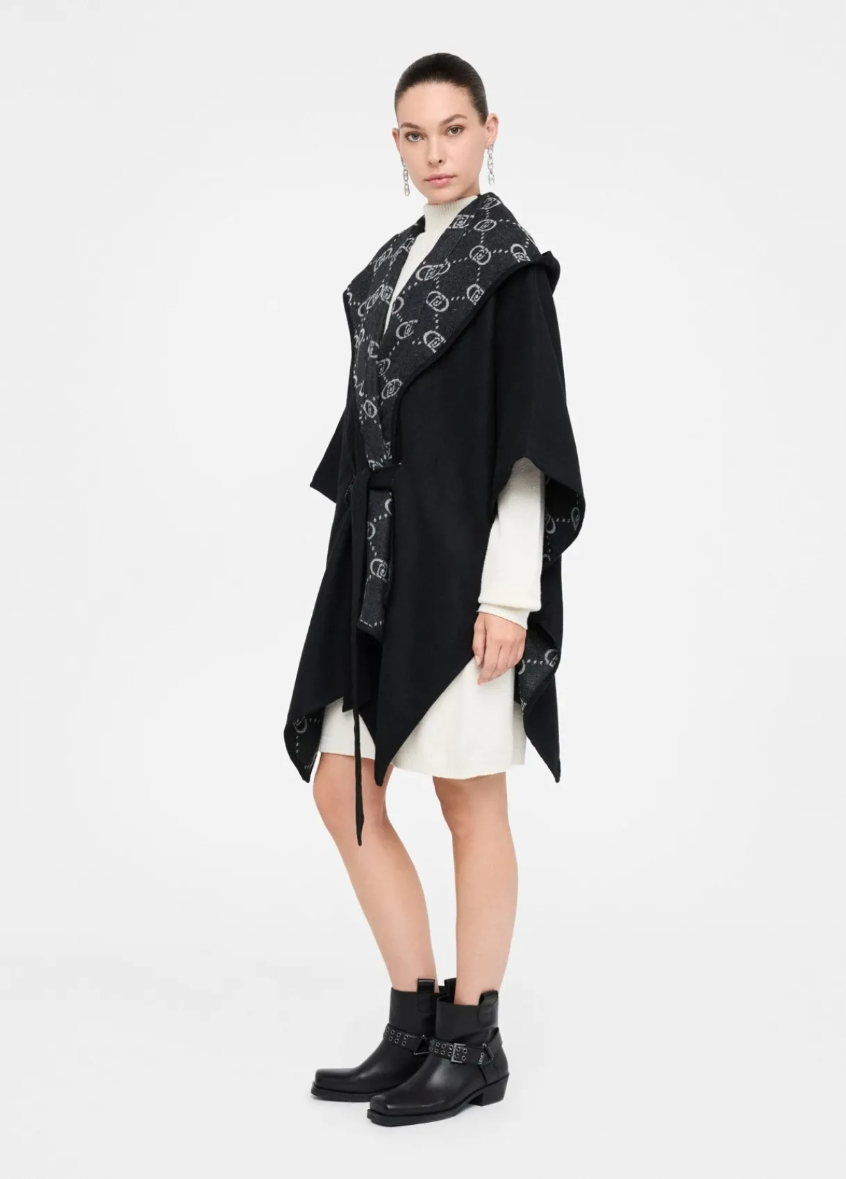 Liu Jo Poncho à capuche|Femme Manteaux