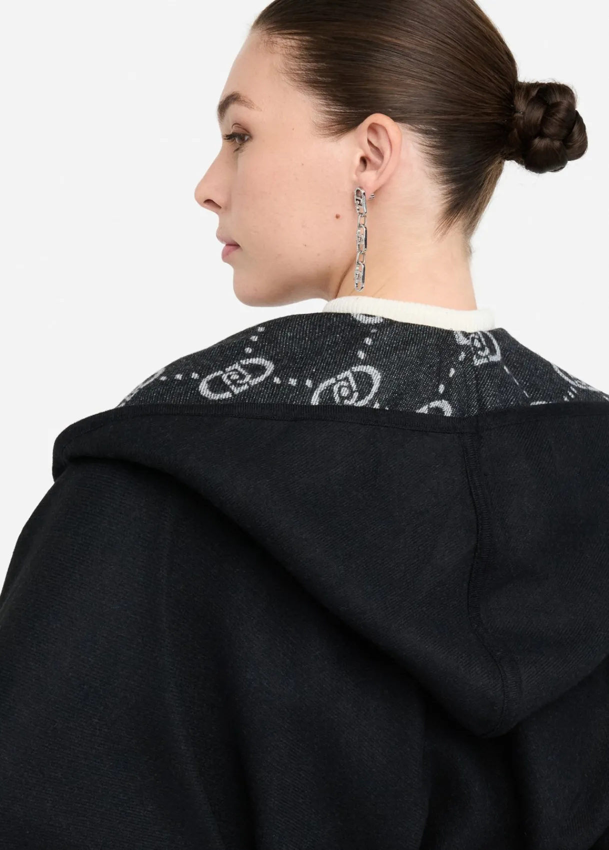 Liu Jo Poncho à capuche|Femme Manteaux