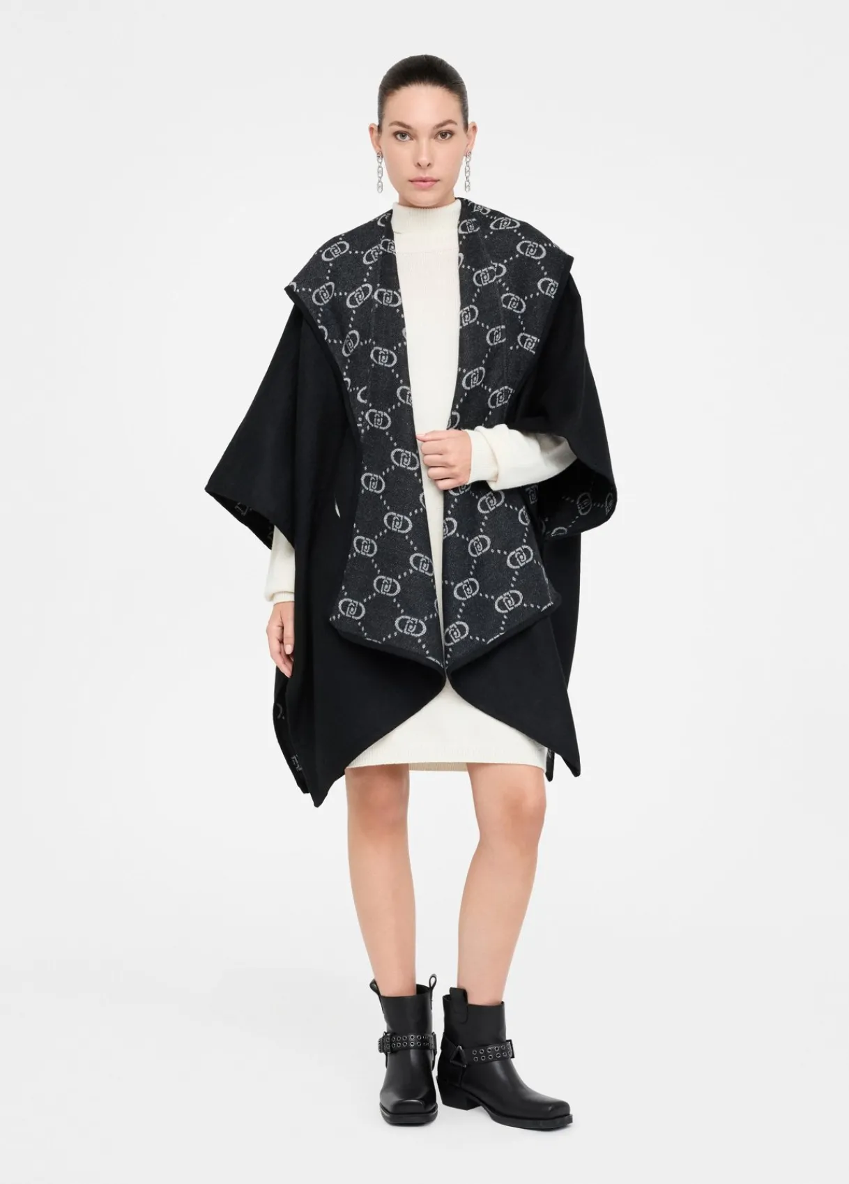 Liu Jo Poncho à capuche|Femme Manteaux