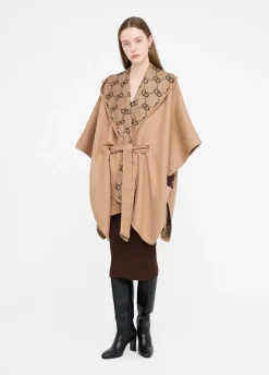 Liu Jo Poncho à capuche|Femme Manteaux