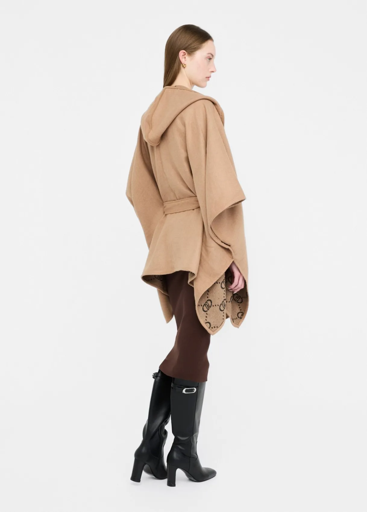 Liu Jo Poncho à capuche|Femme Manteaux
