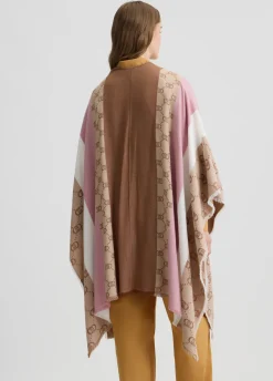 Liu Jo Poncho avec logo monogramme|Femme Manteaux