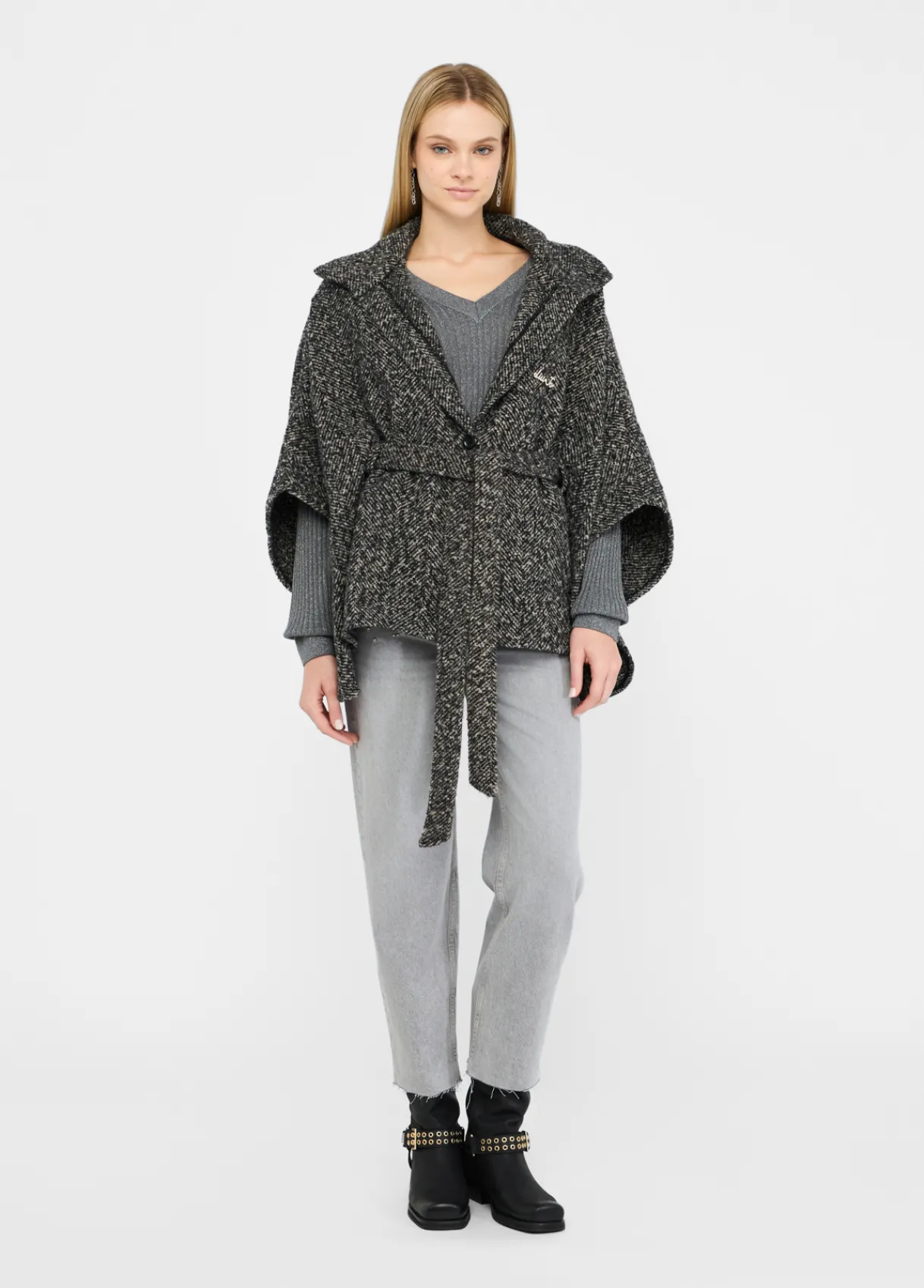 Liu Jo Poncho ceinturé|Femme Manteaux