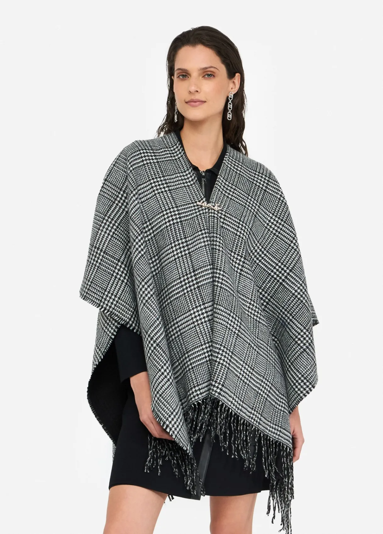 Liu Jo Poncho prince-de-galles|Femme Manteaux