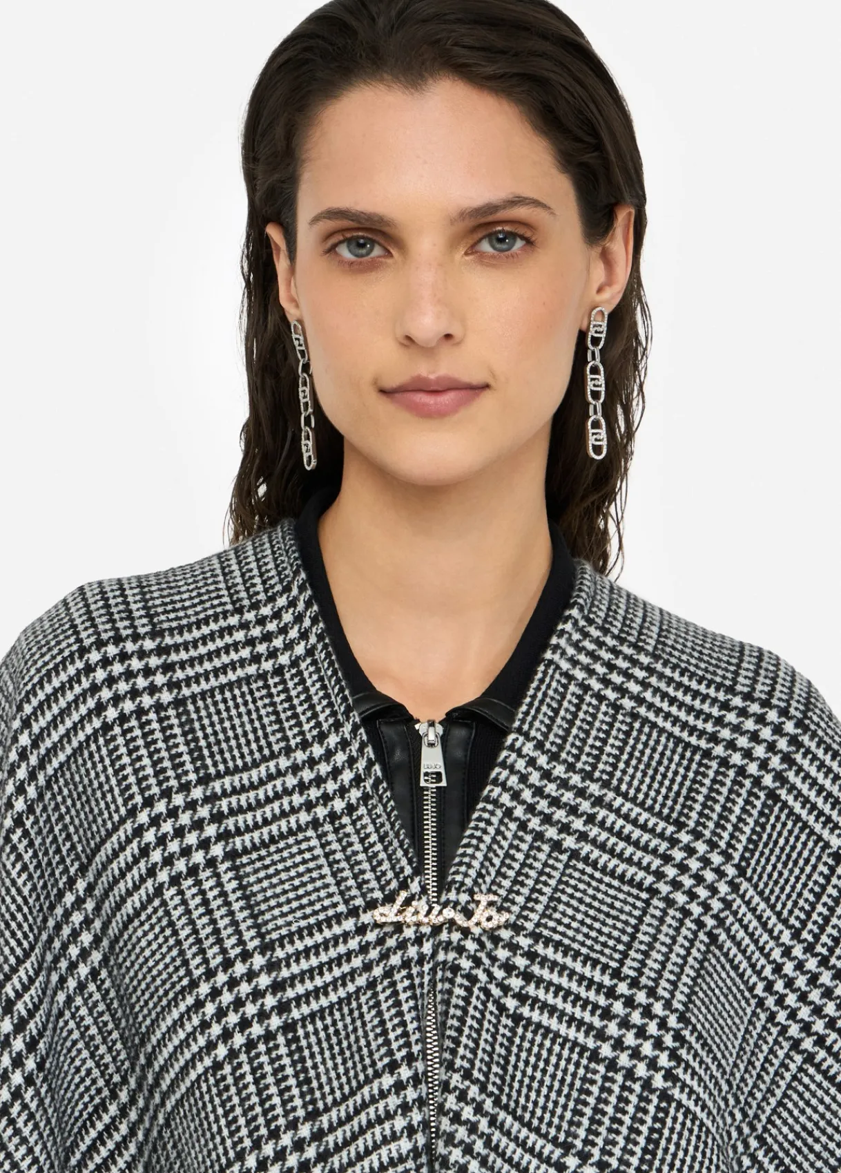 Liu Jo Poncho prince-de-galles|Femme Manteaux