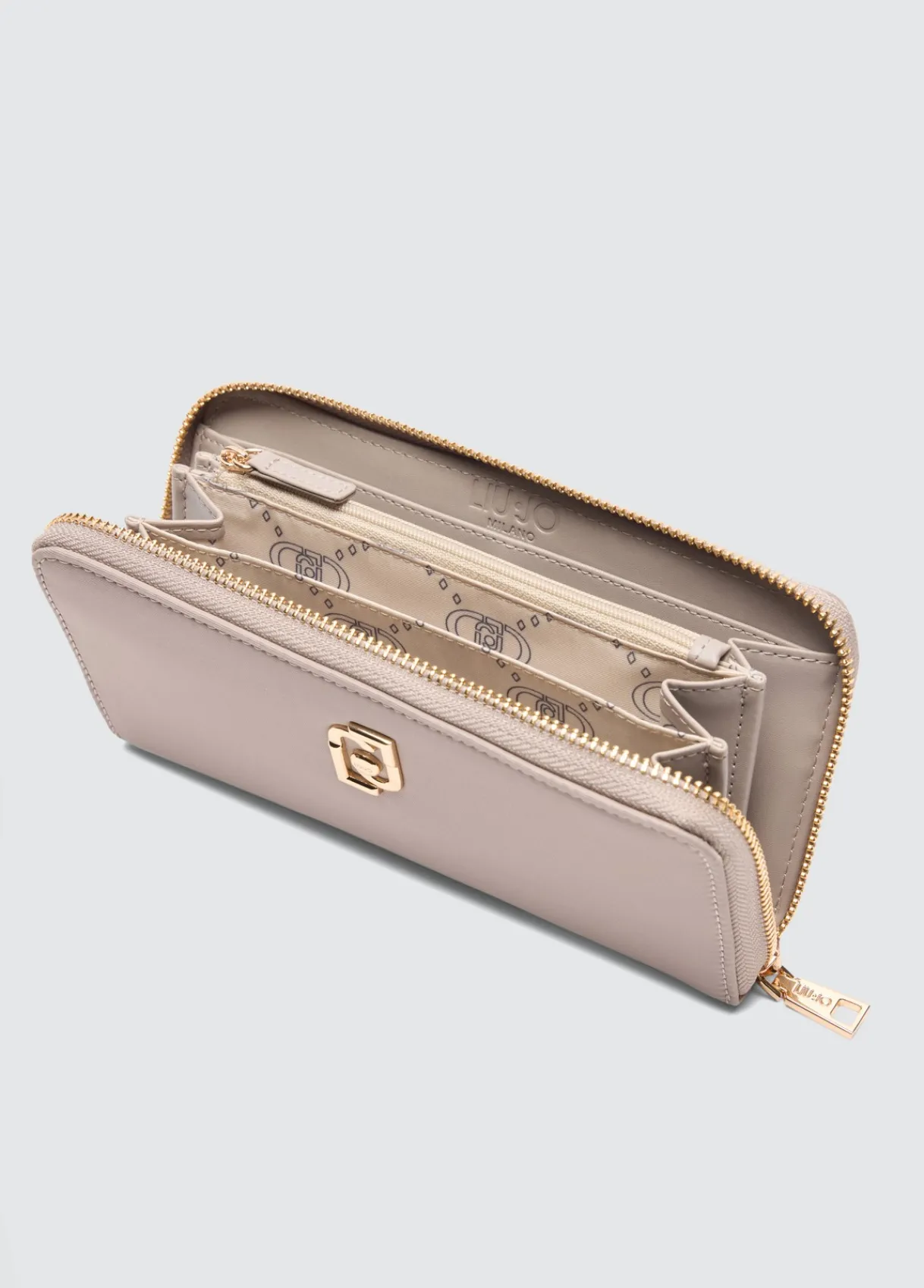 Liu Jo Portefeuille grand format zippé tout autour en nylon|Femme Portefeuilles