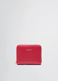 Liu Jo Portefeuille zip tout autour foulonné|Femme Portefeuilles