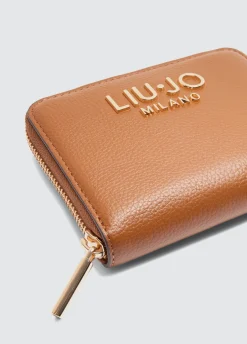 Liu Jo Portefeuille zip tout autour foulonné|Femme Portefeuilles