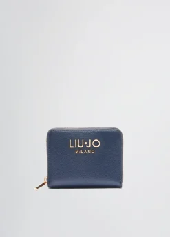 Liu Jo Portefeuille zip tout autour foulonné|Femme Portefeuilles