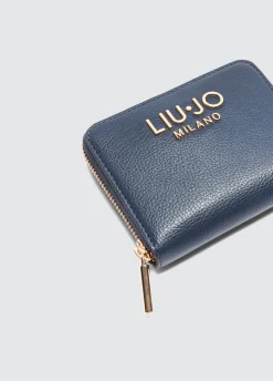 Liu Jo Portefeuille zip tout autour foulonné|Femme Portefeuilles