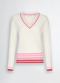 Liu Jo Pull à col en V|Femme Vêtements De Sport|Mailles