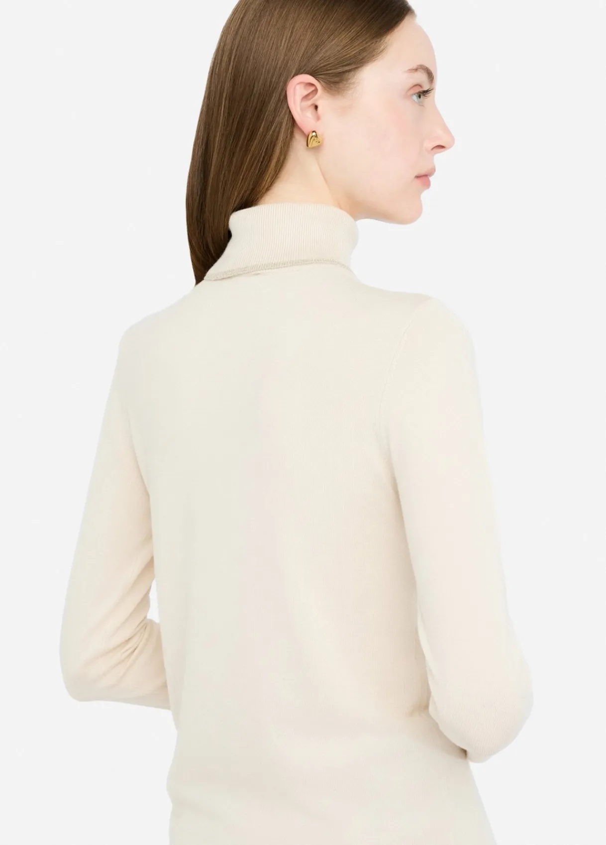 Liu Jo Pull à col roulé avec détails en Lurex®|Femme Mailles