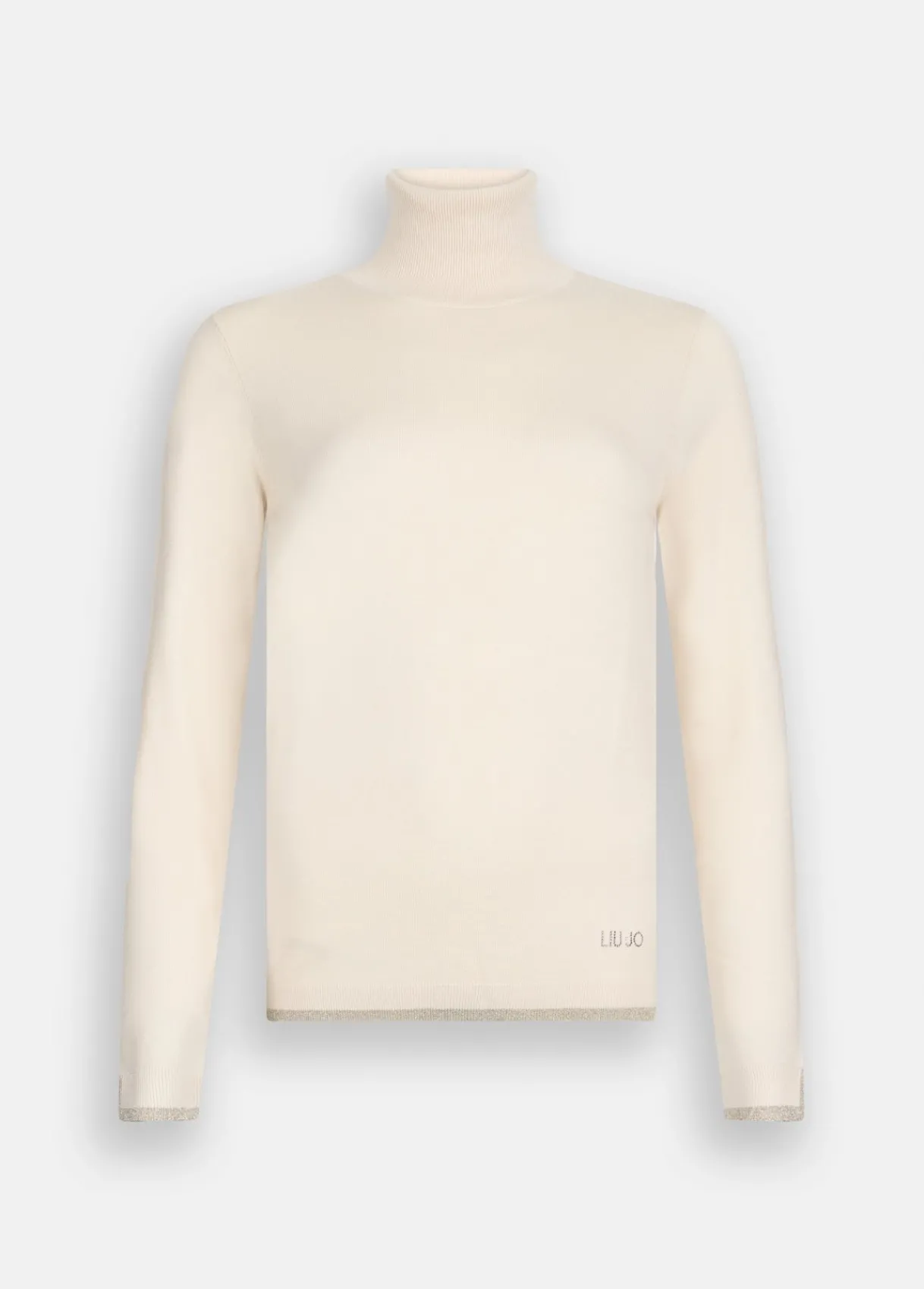 Liu Jo Pull à col roulé avec détails en Lurex®|Femme Mailles