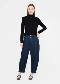 Liu Jo Pull à col roulé avec détails en Lurex®|Femme Mailles