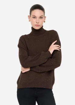 Liu Jo Pull à col roulé avec micro paillettes|Femme Mailles