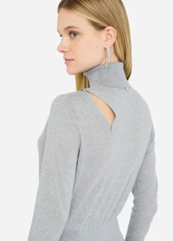Liu Jo Pull à col roulé en coton et cachemire|Femme Mailles