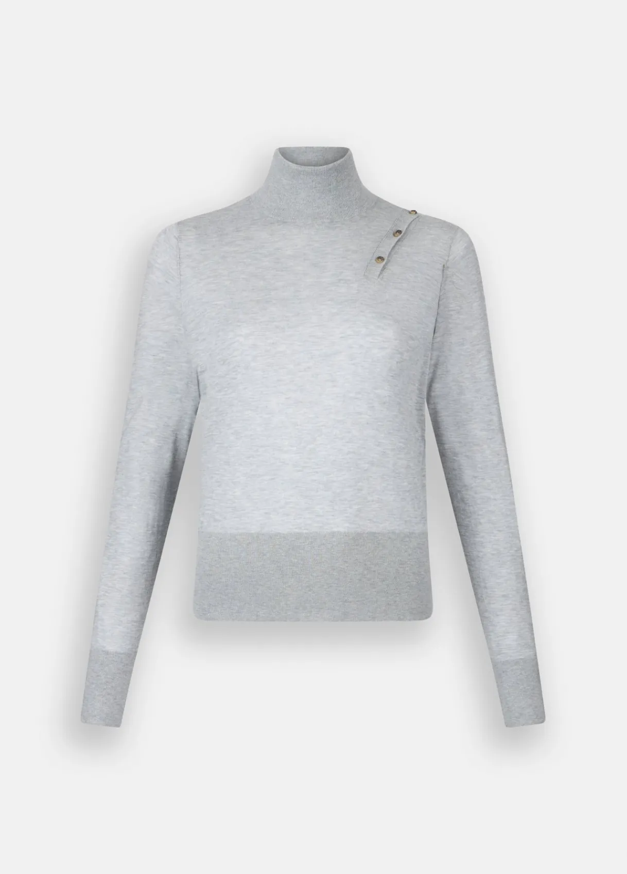 Liu Jo Pull à col roulé en coton et cachemire|Femme Mailles