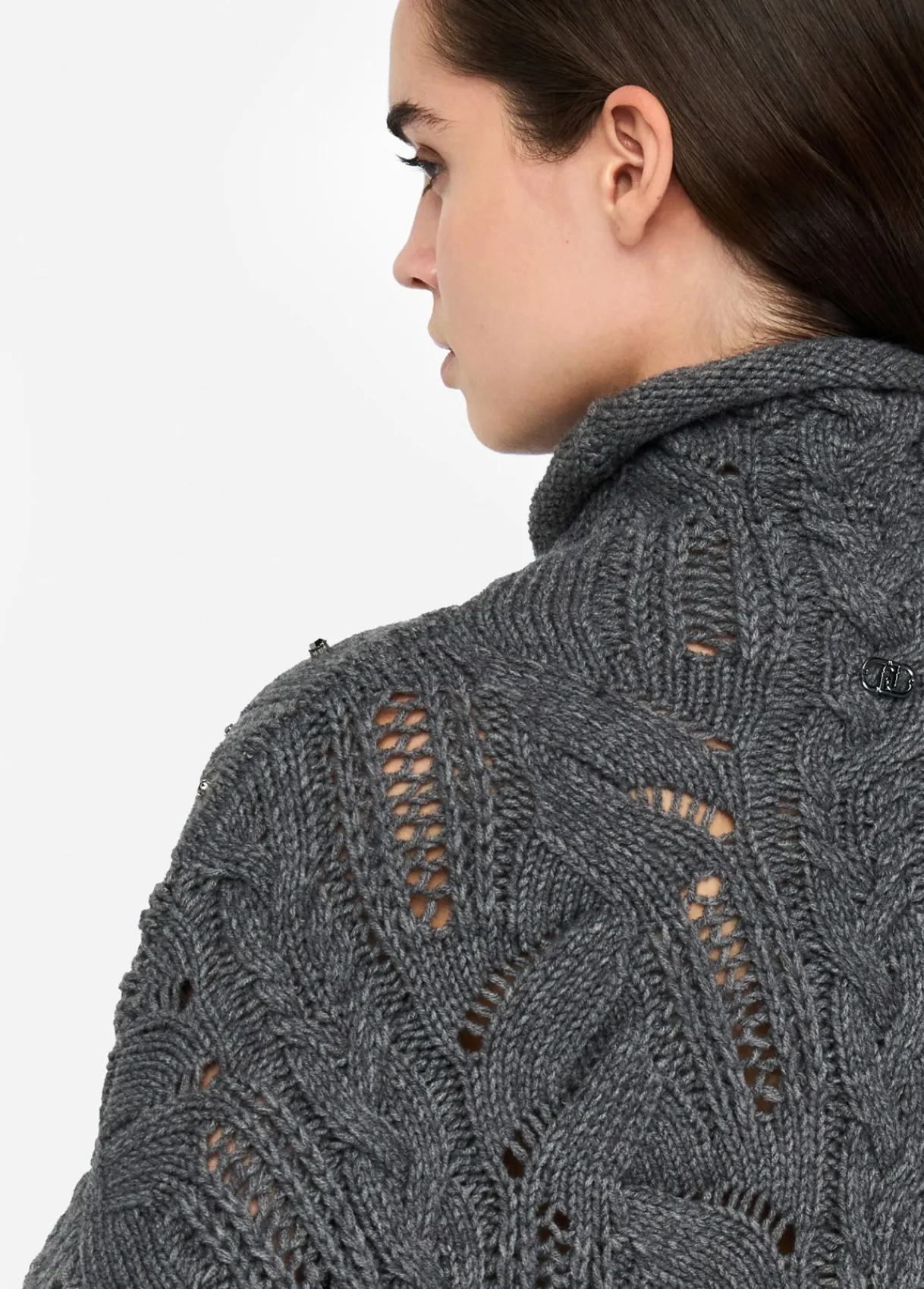 Liu Jo Pull à col roulé orné de pierres|Femme Mailles
