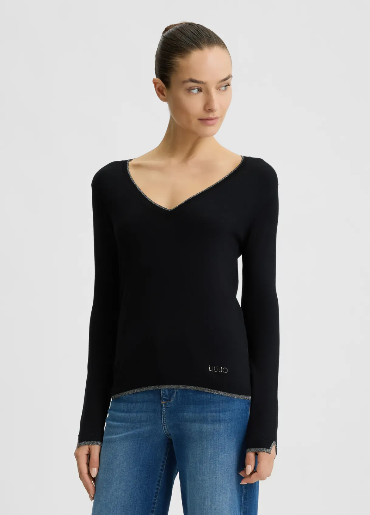 Liu Jo Pull à encolure en V|Femme Mailles