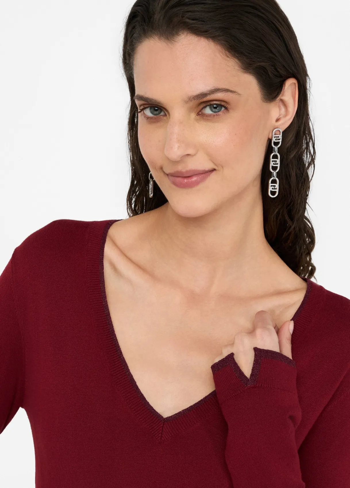 Liu Jo Pull à encolure en V|Femme Mailles