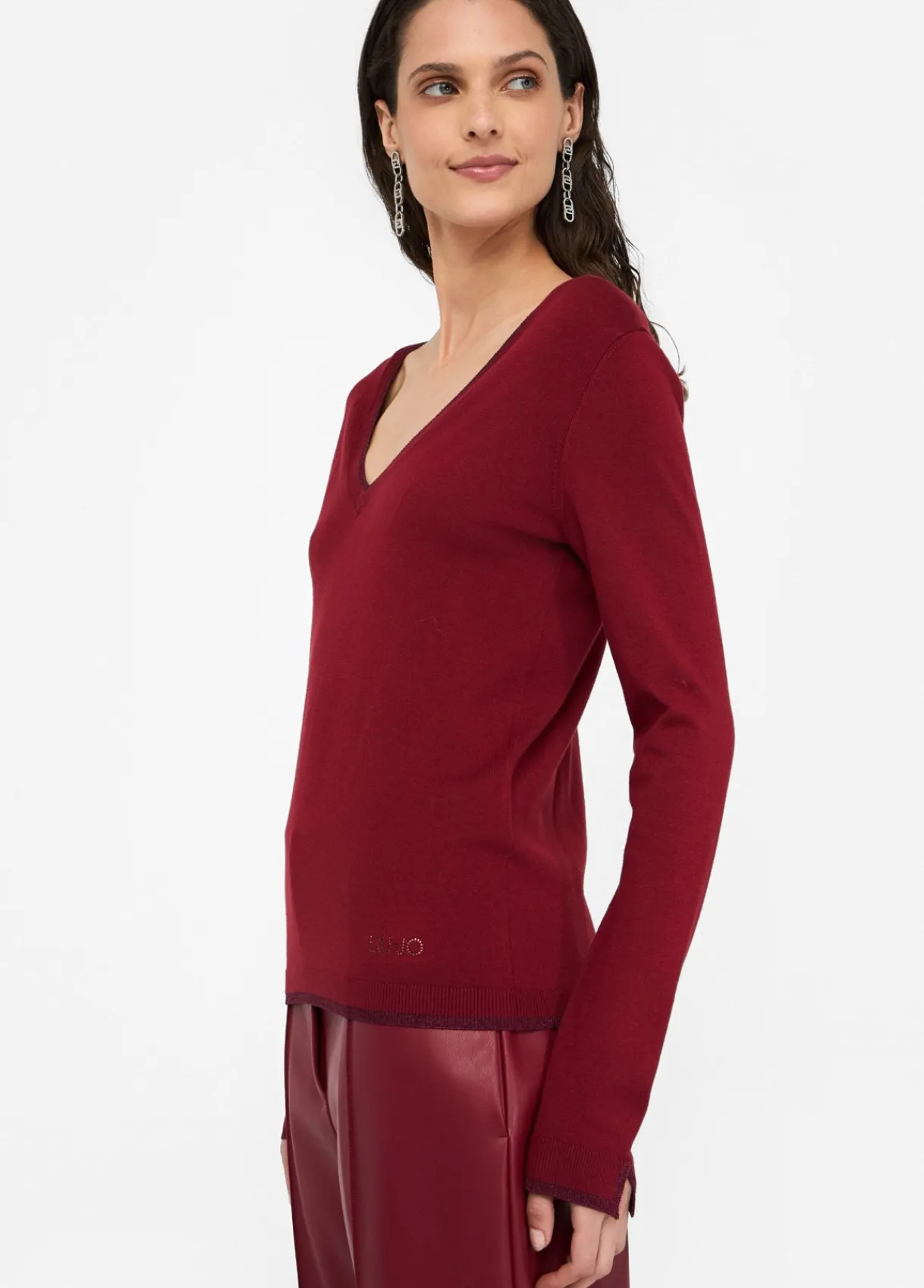 Liu Jo Pull à encolure en V|Femme Mailles