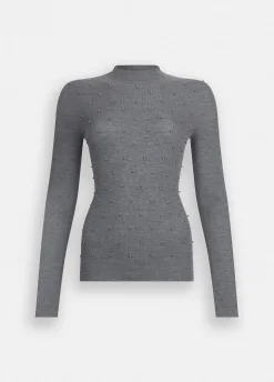 Liu Jo Pull 100% laine avec applications|Femme Mailles