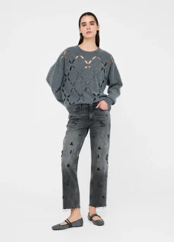 Liu Jo Pull 100% laine avec découpes|Femme Mailles
