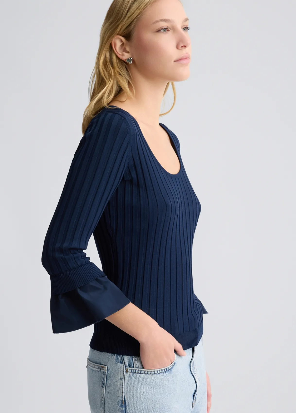 Liu Jo Pull à manches volantées|Femme Mailles