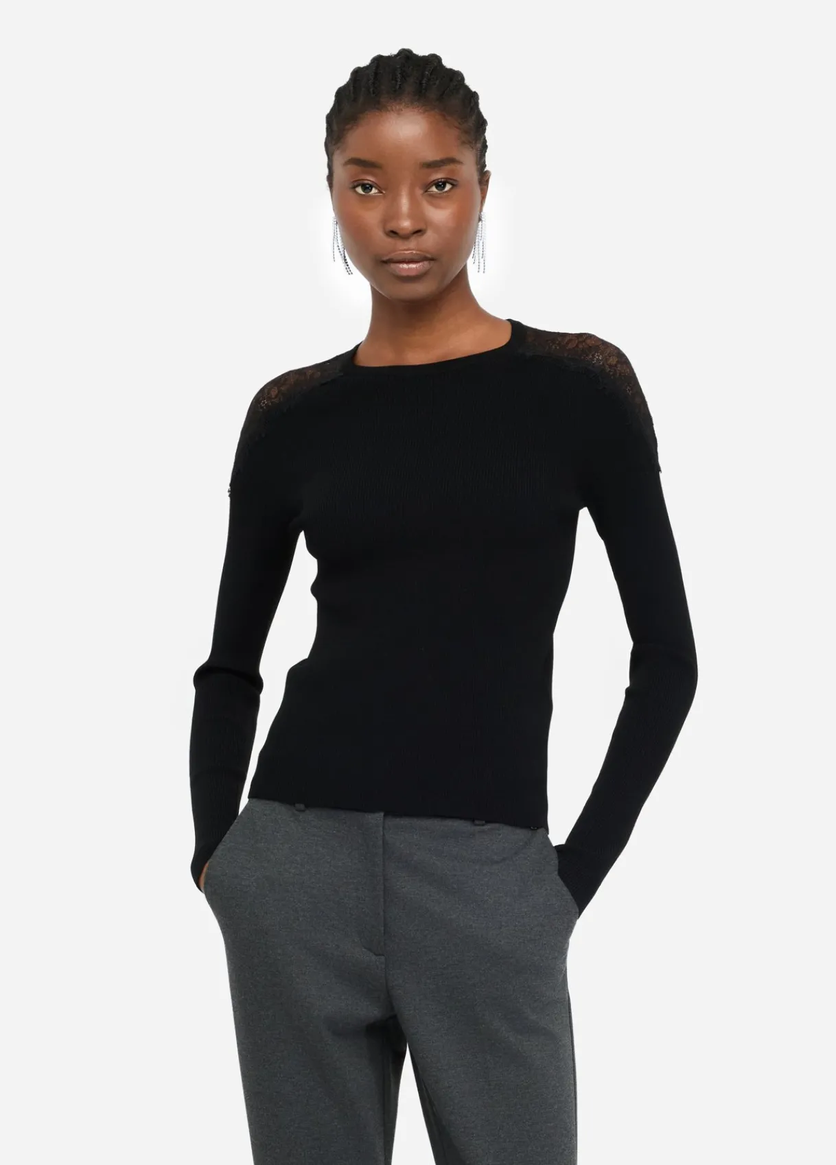 Liu Jo Pull avec dentelle|Femme Mailles