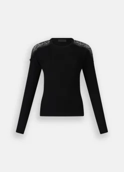 Liu Jo Pull avec dentelle|Femme Mailles
