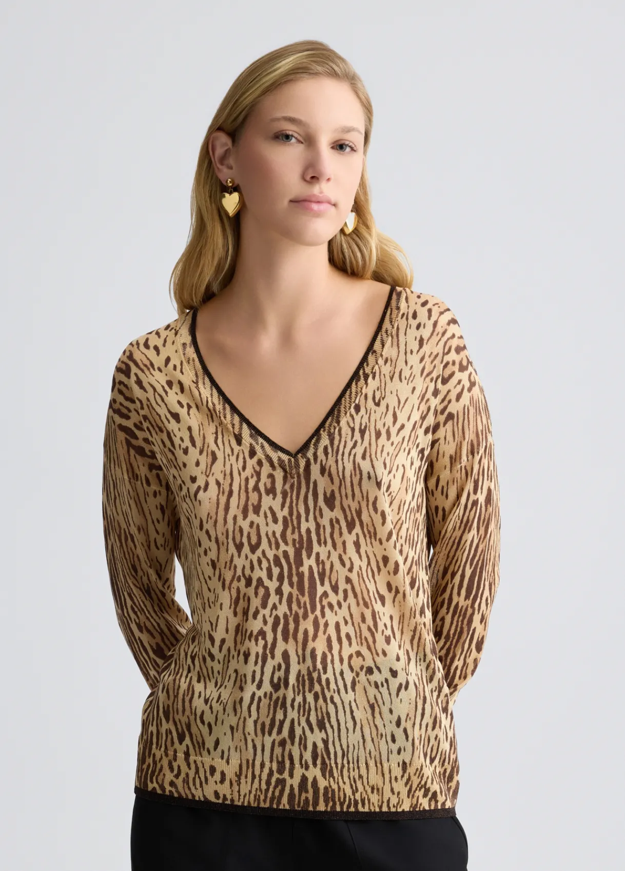 Liu Jo Pull avec imprimé animalier|Femme Mailles