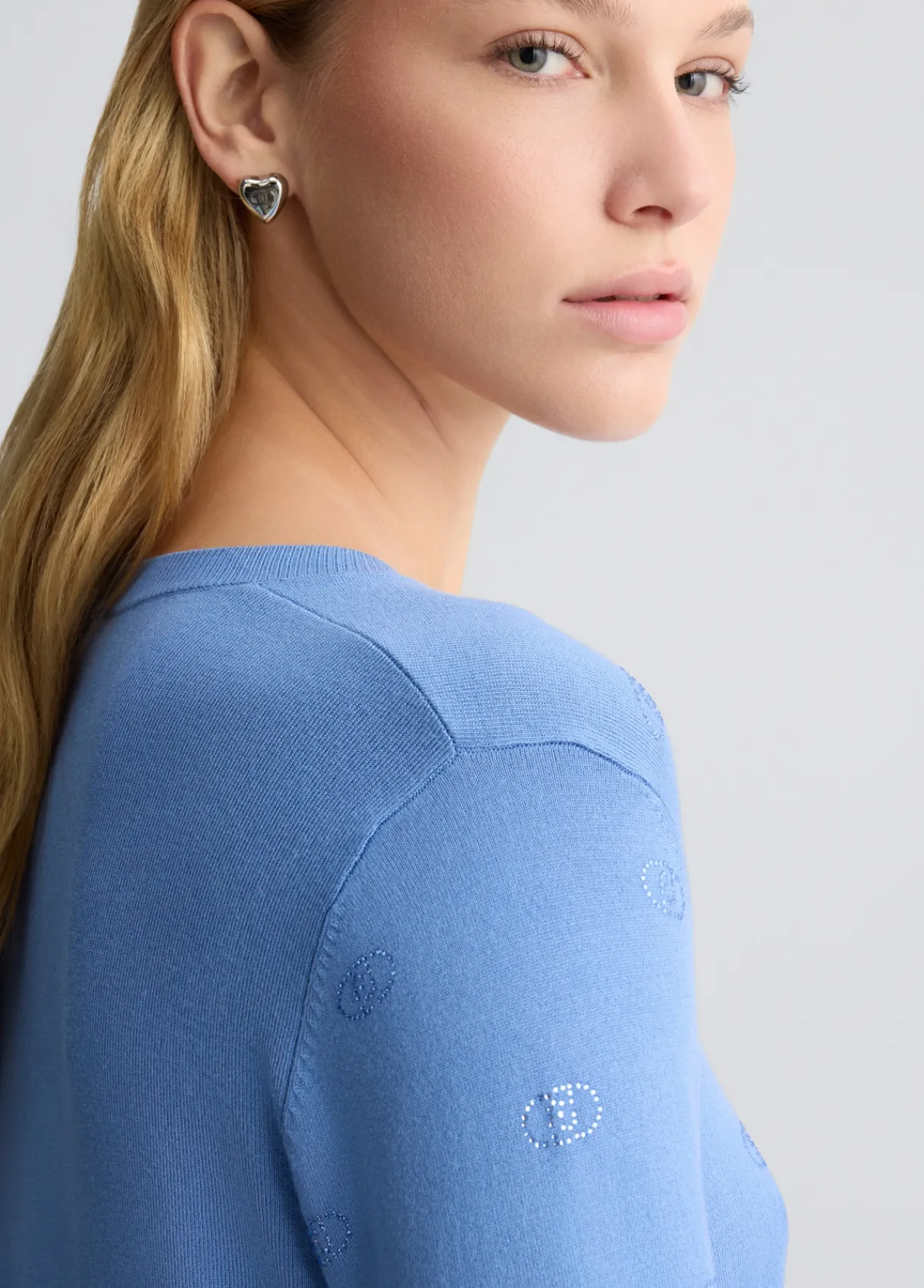 Liu Jo Pull avec logo et strass|Femme Mailles