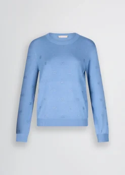 Liu Jo Pull avec logo et strass|Femme Mailles