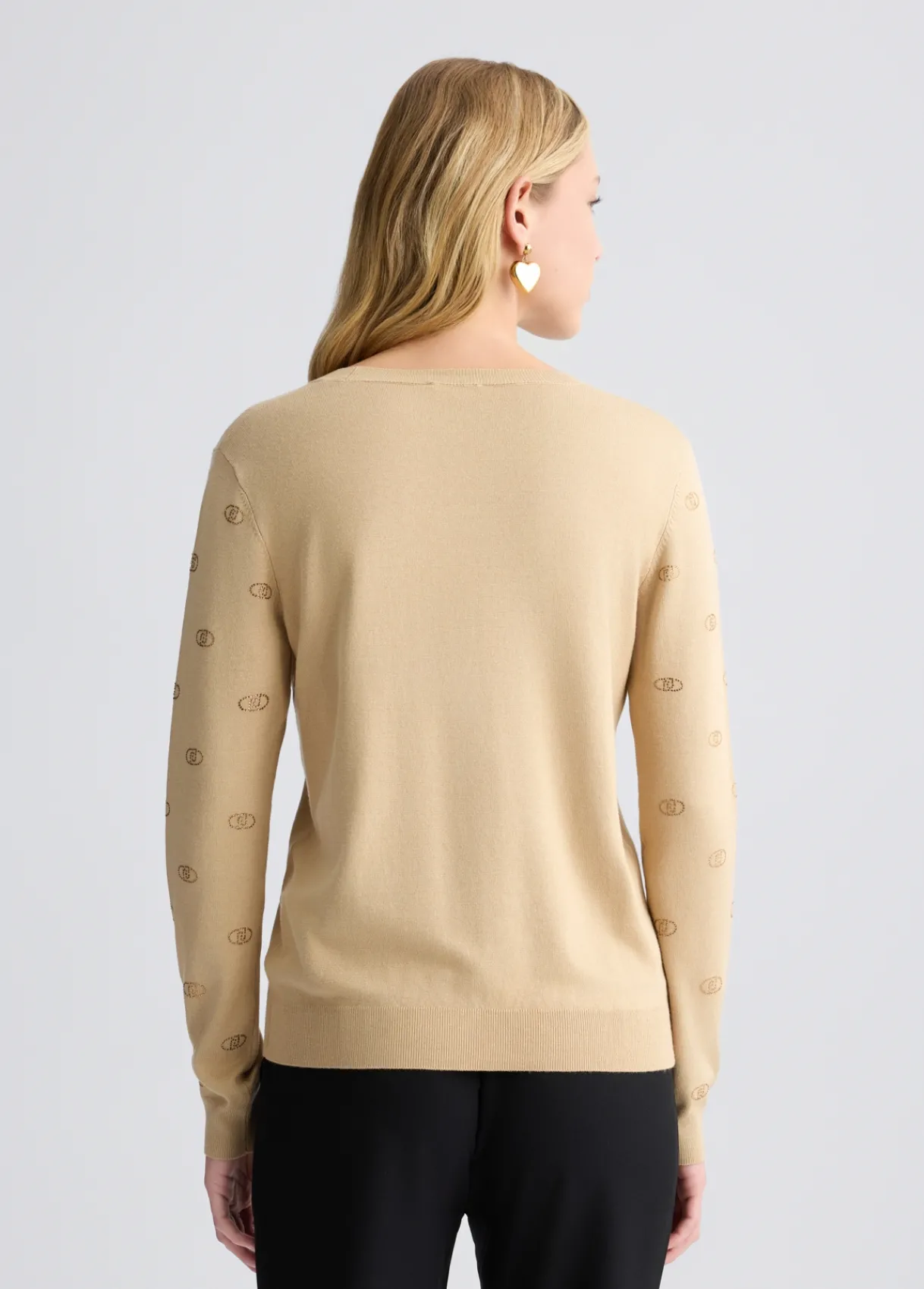 Liu Jo Pull avec logo et strass|Femme Mailles