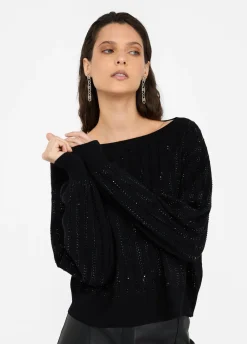 Liu Jo Pull avec strass|Femme Mailles