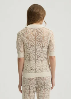 Liu Jo Pull en coton mélangé au crochet|Femme Mailles