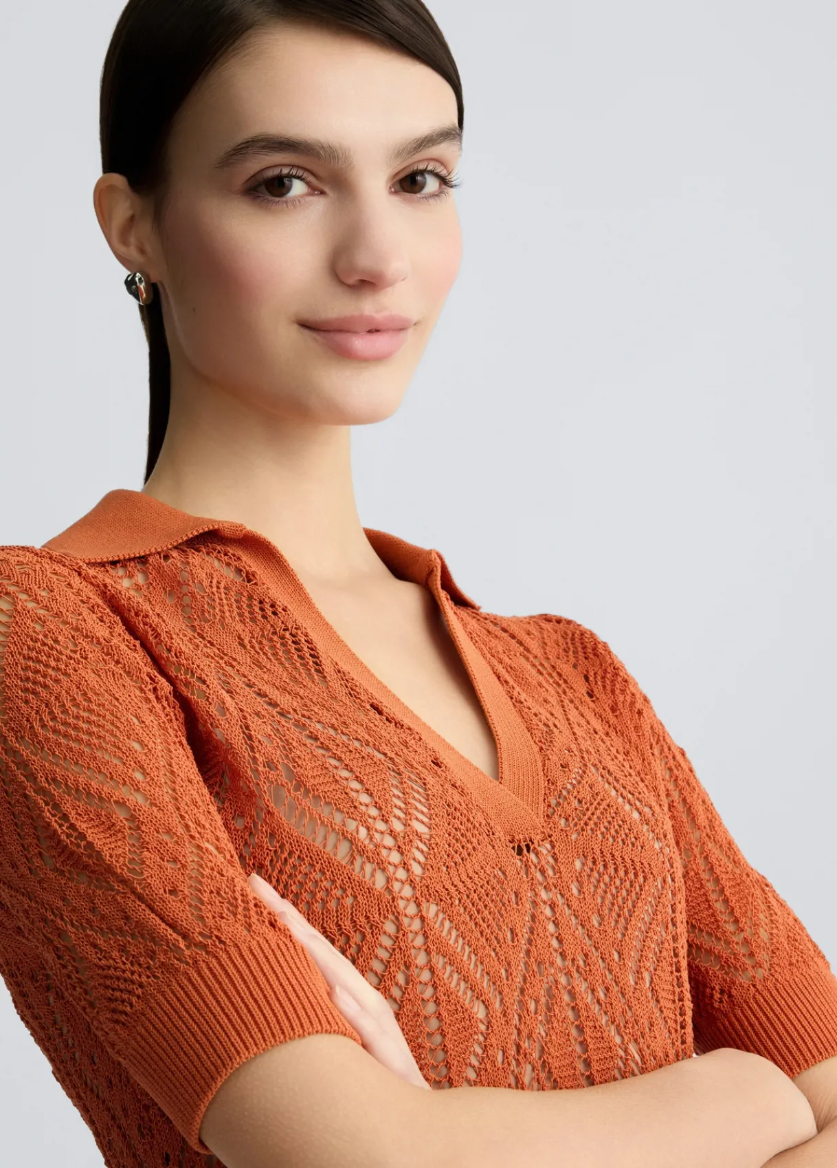 Liu Jo Pull en coton mélangé au crochet|Femme Mailles