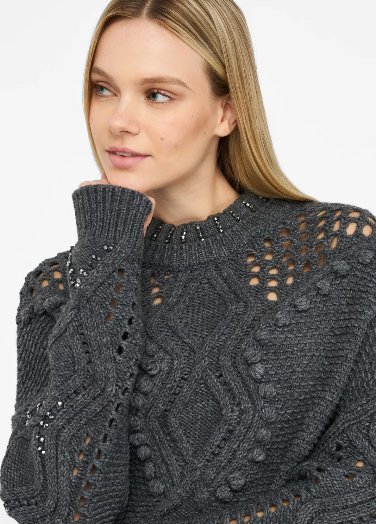 Liu Jo Pull en laine avec ajours|Femme Mailles
