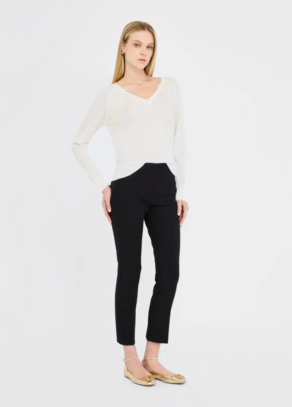 Liu Jo Pull en laine avec dentelle|Femme Mailles