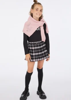 Liu Jo Pull en laine avec logo et strass|Enfant Pull Et Sweatshirts