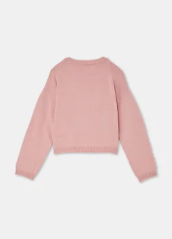 Liu Jo Pull en laine avec logo et strass|Enfant Pull Et Sweatshirts