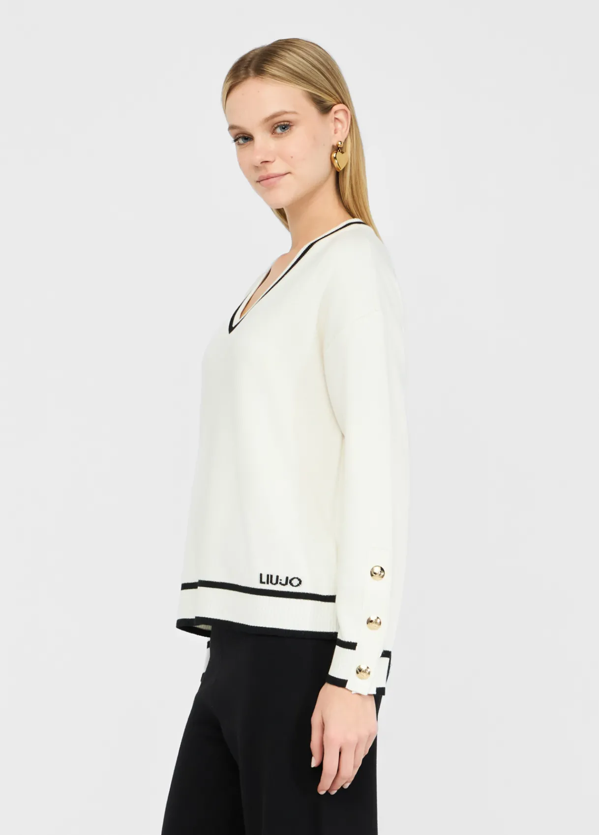 Liu Jo Pull en soie mélangée|Femme Vêtements De Sport|Mailles