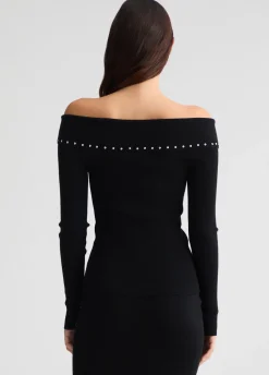 Liu Jo Pull zippé et clous|Femme Mailles
