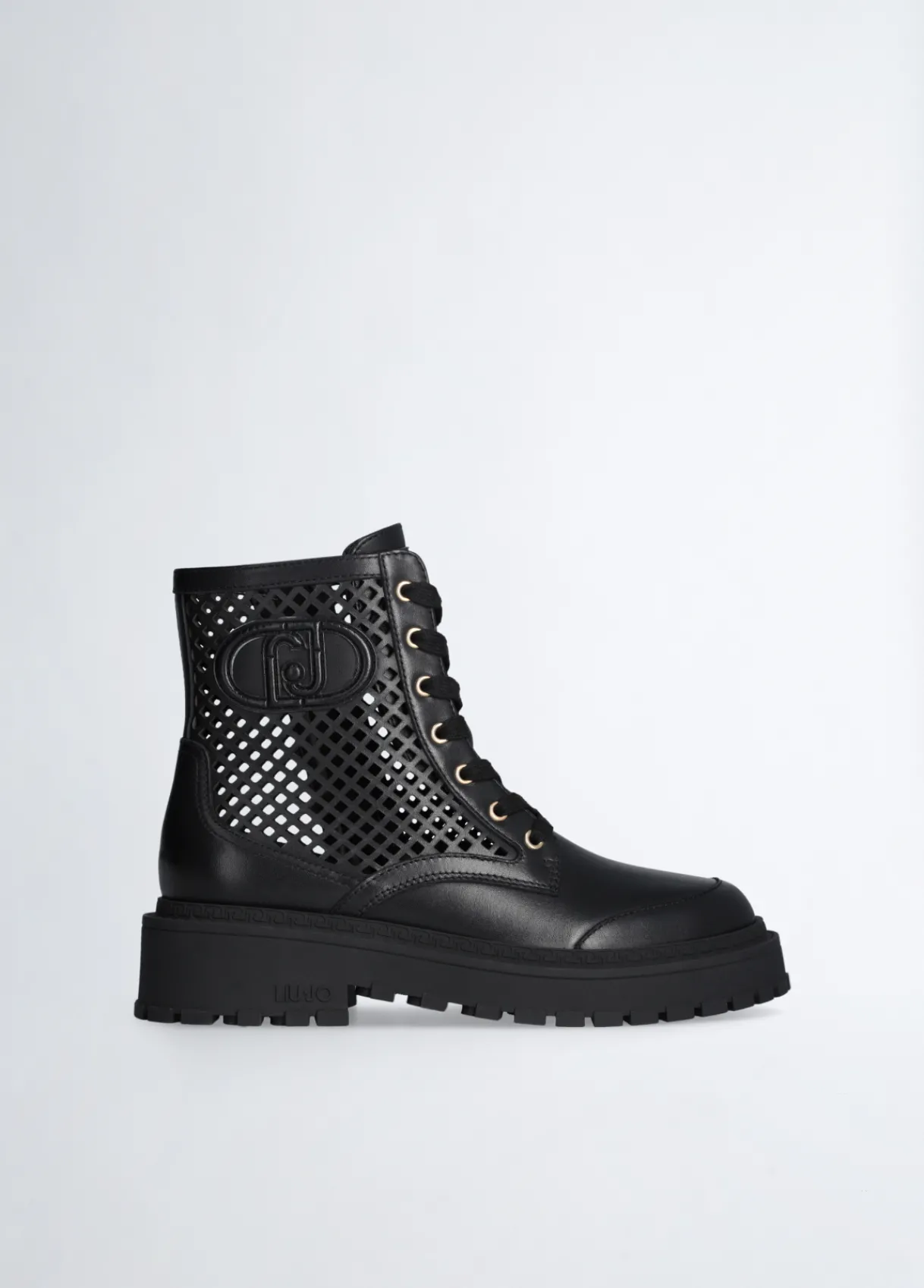 Liu Jo Rangers en cuir ajouré|Femme Bottes Et Bottines
