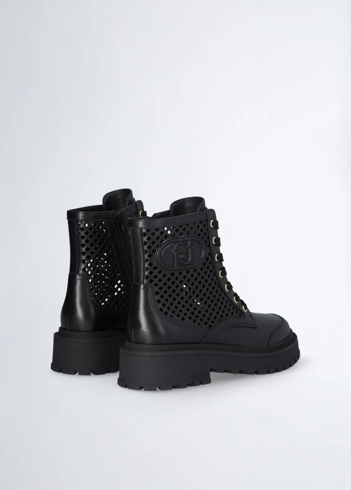 Liu Jo Rangers en cuir ajouré|Femme Bottes Et Bottines