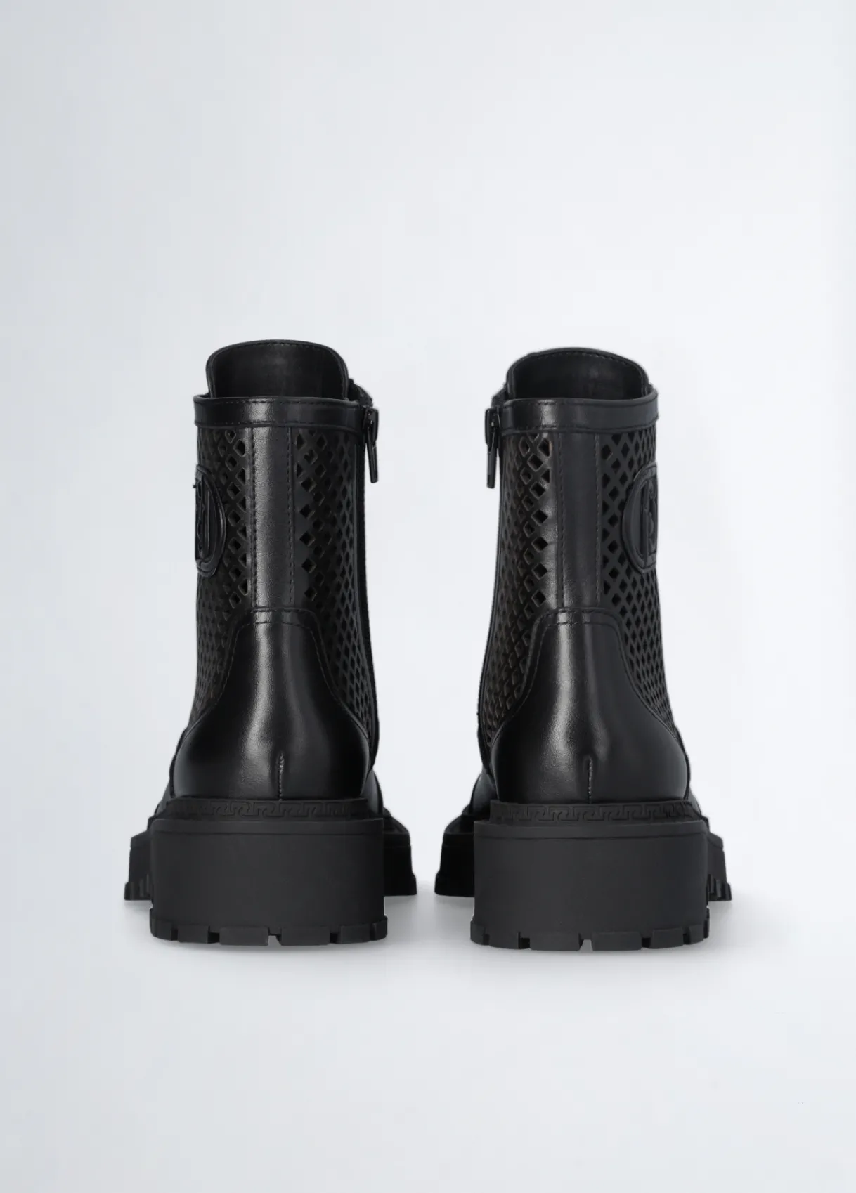 Liu Jo Rangers en cuir ajouré|Femme Bottes Et Bottines