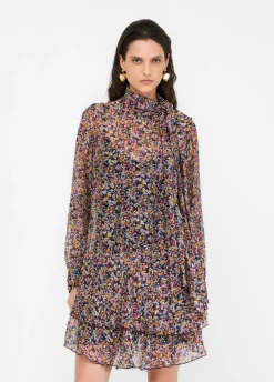 Liu Jo Robe à fleurs en mousseline de soie|Femme Robes