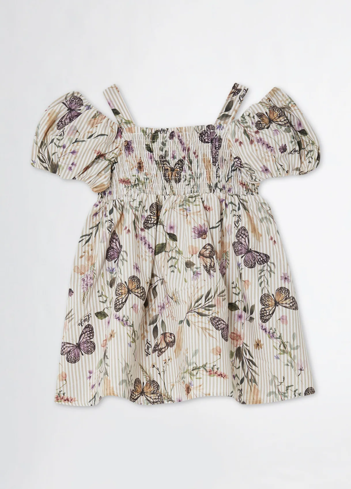 Liu Jo Robe à rayures avec imprimé|Enfant Robes & Combinaisons