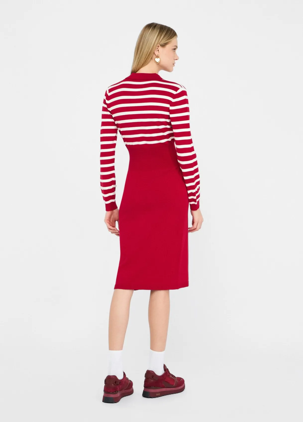 Liu Jo Robe à rayures en maille|Femme Vêtements De Sport|Robes