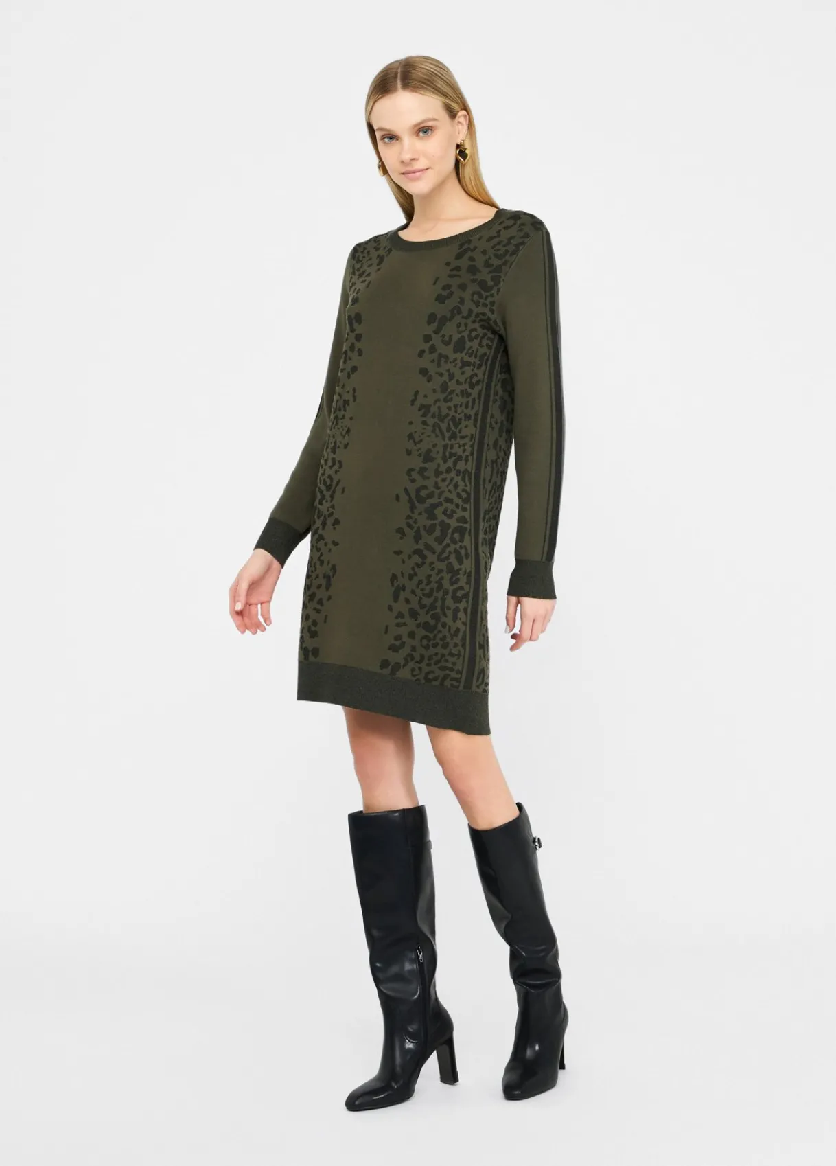 Liu Jo Robe animalier en maille|Femme Mailles|Robes